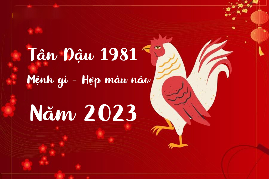 Màu nào là phù hợp với người sinh năm Tân Dậu 1981 trong năm 2023?
